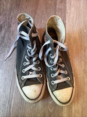 Converse High-Top Sneakers in Black and White